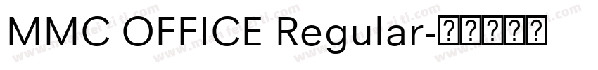 MMC OFFICE Regular字体转换